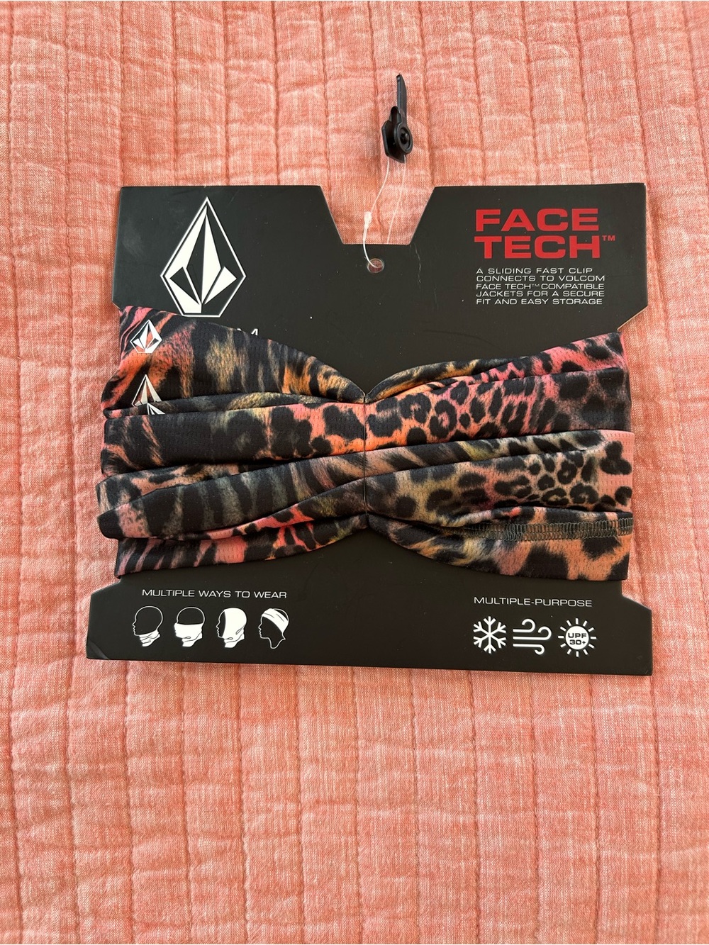 Volcom Face Tech Multicolor Animal Print Headbandy for hair or face 50% off!